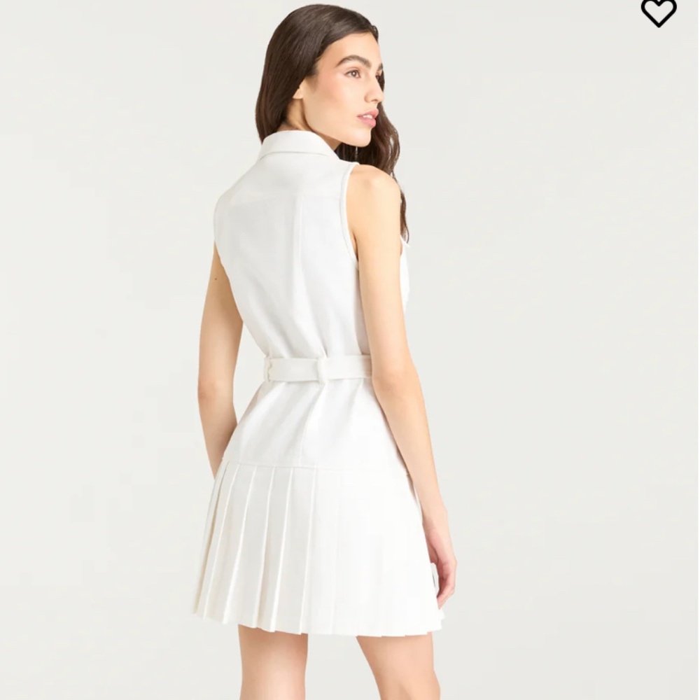 Cinq a Sept White Denim Moxie Dress, Size 4, like new! - Picture 3 of 15